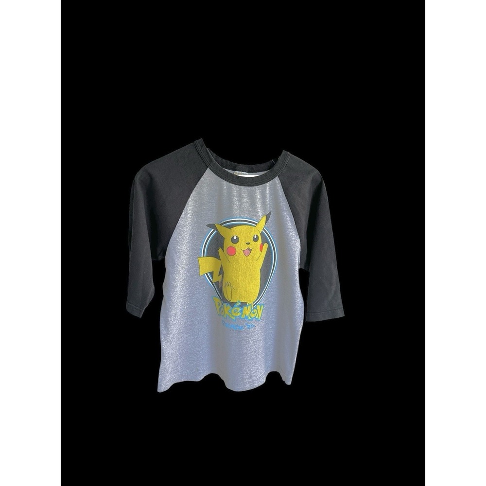 Vintage Pokémon Meowth 1999 Kids T-Shirt Sz Youth‎ Large Women's Sz XS